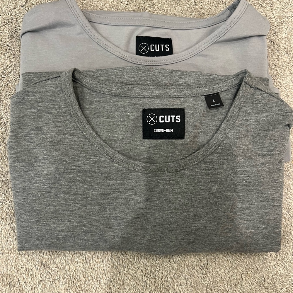 Cuts long sleeve curve hem bundle